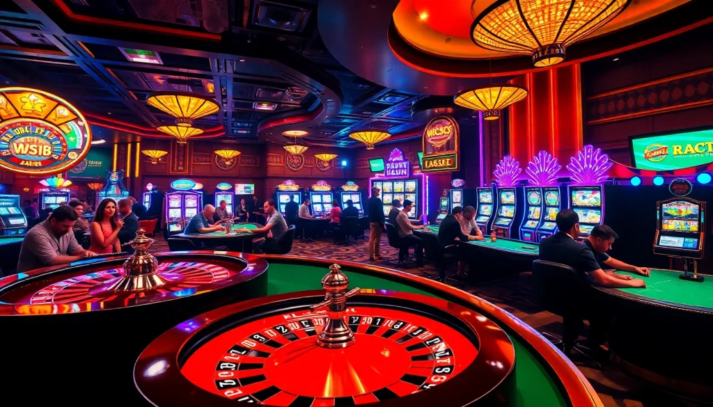 Experience the thrill of đánh giá top nhà cái uy tín as players enjoy a vibrant casino atmosphere filled with roulette, poker, and slot machines.